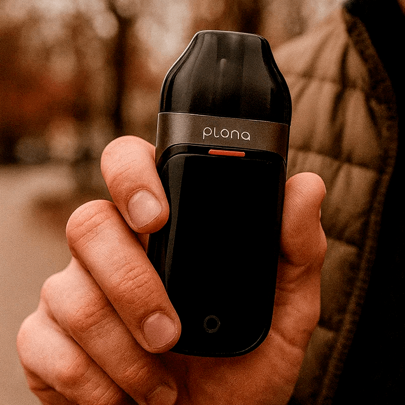 Человек держит Plonq Meta Smart