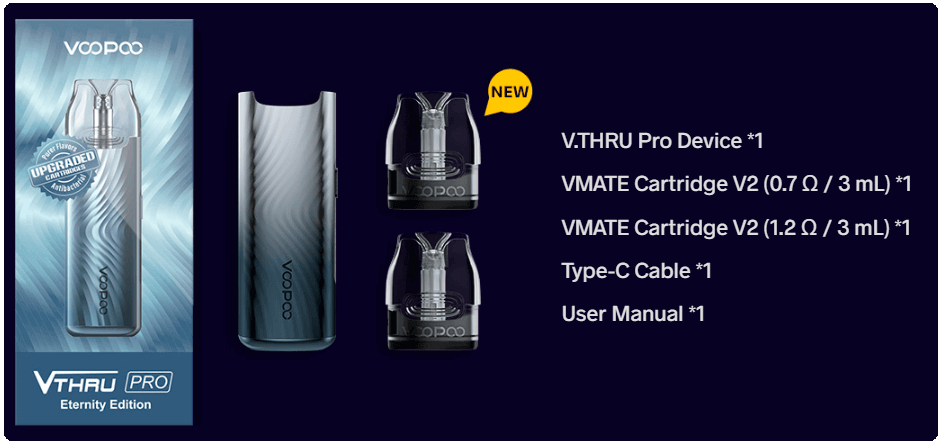 Базовая комплектация Voopoo V.THRU Pro