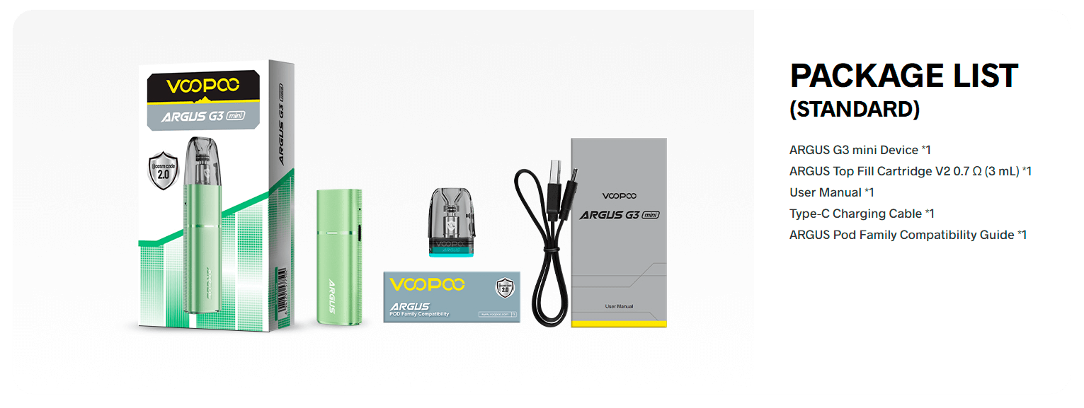 Стандартный набор комплектующих Аргус Г3 Мини