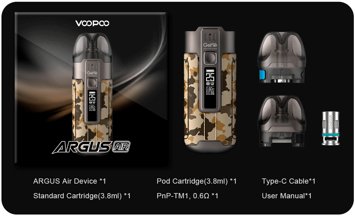 Базовая комплектация Voopoo Argus Air