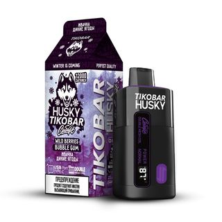 Купить Одноразовый Pod Tikobar Husky Сибирь - Wild Berries Bubble Gum (12000 затяжек)
