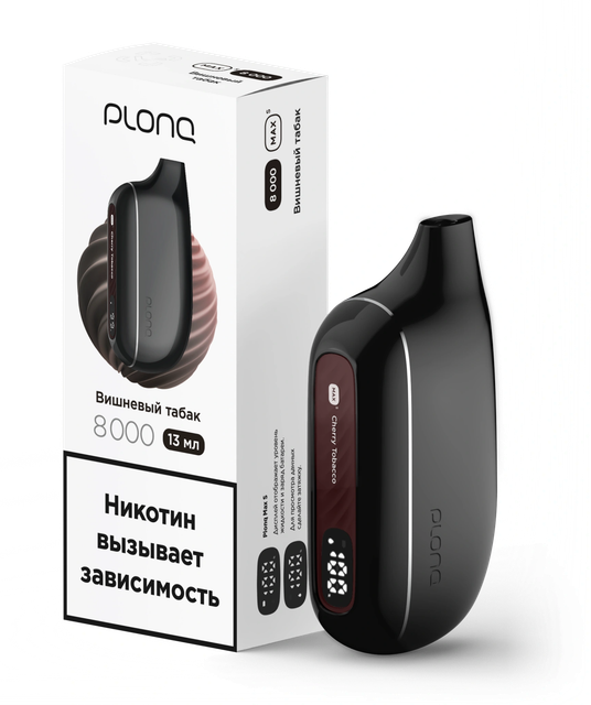 Одноразовый Pod Plonq Max Smart - Вишневый Табак (8000 затяжек)