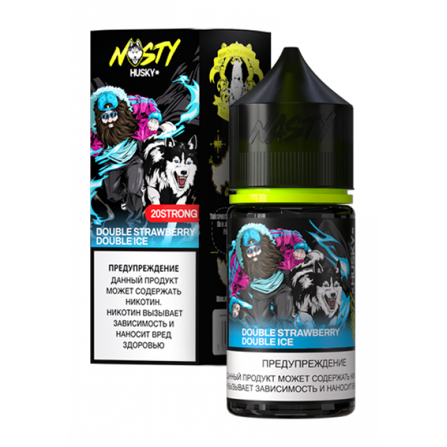 Nasty X Husky Import Salt 30 мл - Double Strawberry Double Ice (Strong)