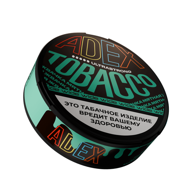 Жевательный табак Adex UltraStrong Wide - Мятная Жвачка 12г