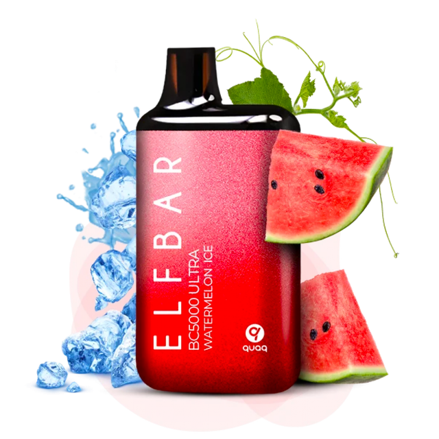 Одноразовый Pod Elf Bar BC5000 Ultra - Арбузный Лед (5000 затяжек)