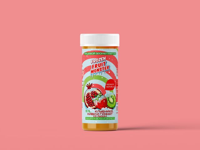 Ароматизатор Frozen Fruit Monster 15 мл Premium 2.0 - Клубника Киви Гранат со Льдом