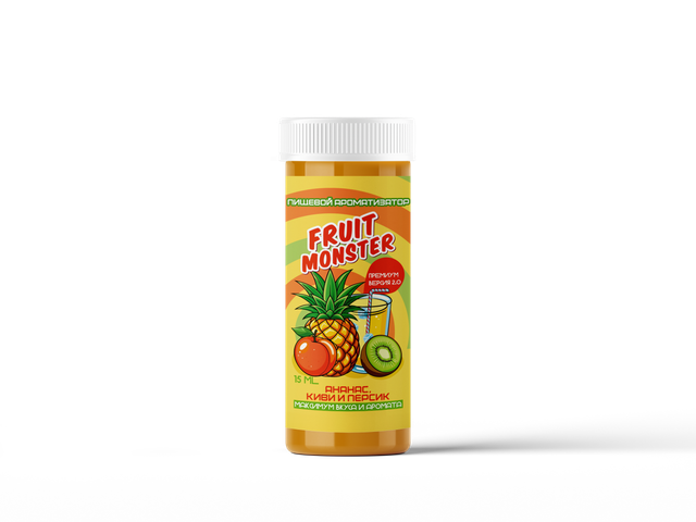 Ароматизатор Fruit Monster 15 мл Premium 2.0 - Киви Ананас Персик