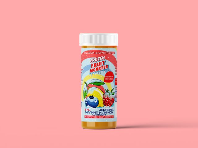 Ароматизатор Frozen Fruit Monster 15 мл Premium 2.0 - Черника Малина Лимон со Льдом