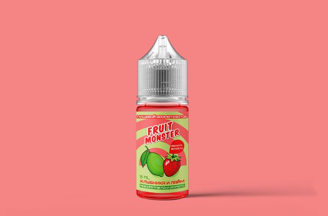 Ароматизатор Fruit Monster 15 мл Premium 2.0 - Клубника Лайм