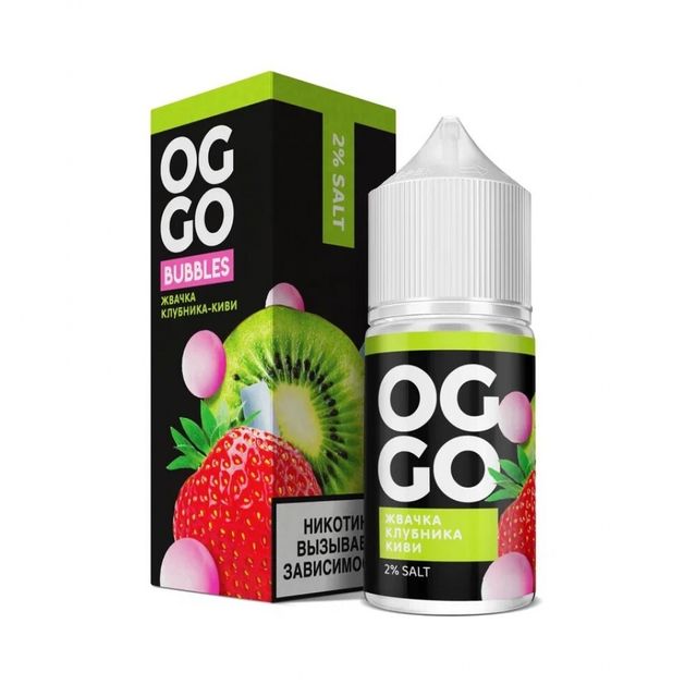 OGGO Bubbles salt 30 мл - Жвачка Клубника Киви (20 мг)