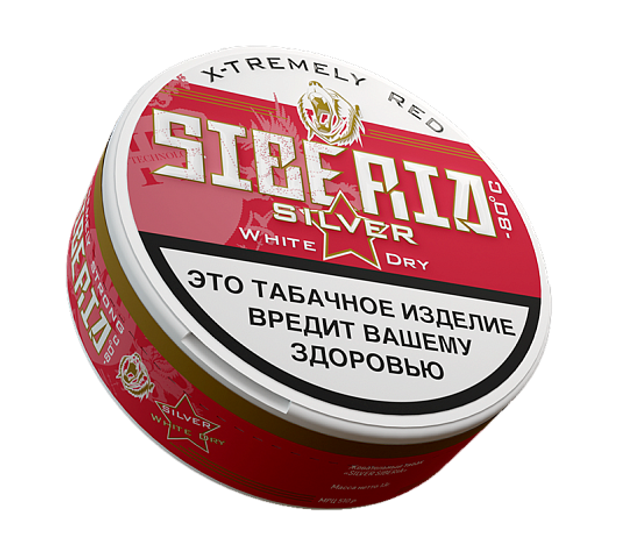 Жевательный табак SIBERIA Silver - White Dry 16г