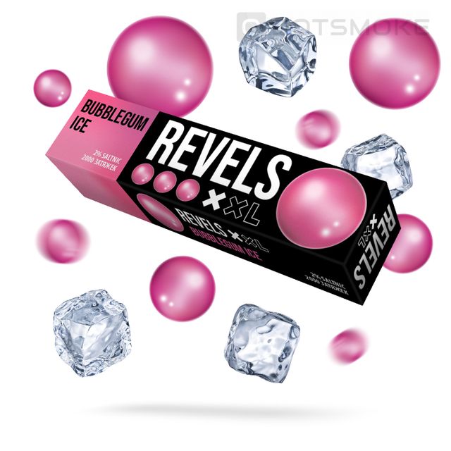 Одноразовый Pod Revels XXL - Bubblegum Ice (2000 затяжек)