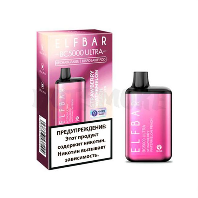 Одноразовый Pod Elf Bar BC5000 Ultra - Клубника Арбуз Персик (5000 затяжек)