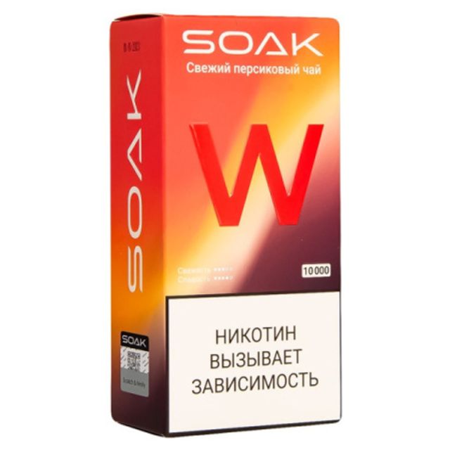 Одноразовый Pod Soak W - Peach Iced Tea (10000 затяжек)