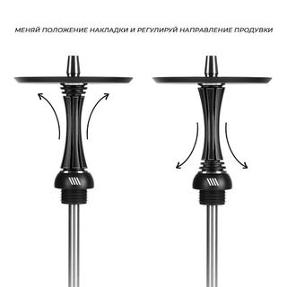 Купить Кальян Alpha Hookah Model X Reverse - Black Matte