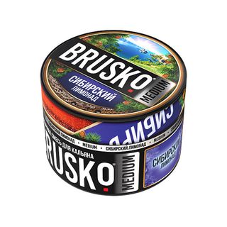 Купить Бестабачная смесь Brusko Medium - Сибирский лимонад 50 г
