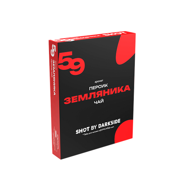Табак DarkSide SHOT - 93 Земляника Персик Чай 25 г