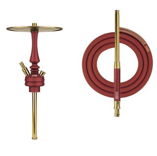 Купить Кальян Hoob - Mars Mini Wine Red (Фурнитура Gold)