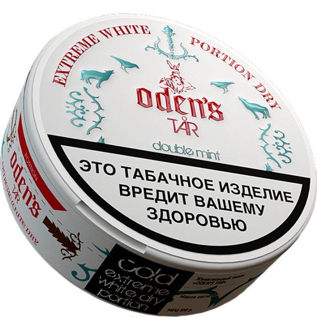 Жевательный табак ODEN'S TAR - 20 Double Mint 16г
