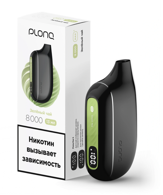 Одноразовый Pod Plonq Max Smart - Зеленый Чай (8000 затяжек)