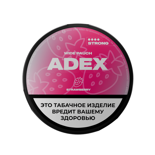 Жевательный табак Adex Strong Wide - Strawberry 12г