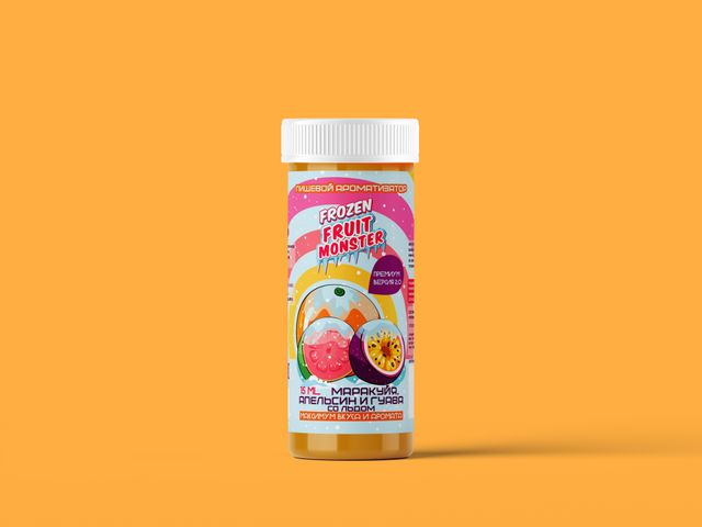 Ароматизатор Frozen Fruit Monster 15 мл Premium 2.0 - Маракуйя Апельсин Гуава со Льдом