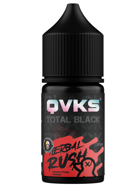 Ароматизатор QVKS Total Black 13мл - Гранат Груша Тимьян