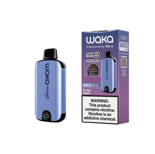 Одноразовый Pod WAKA DM - Виноград Яблоко (8000 затяжек)