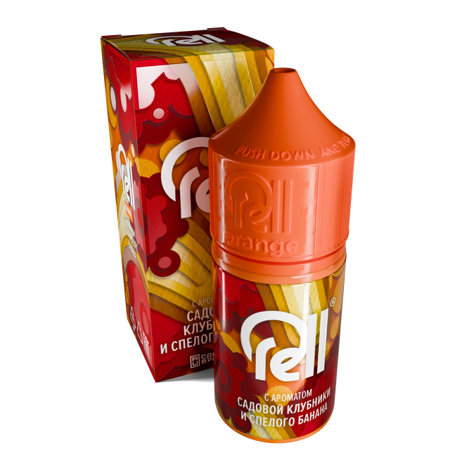 Ароматизатор Rell Orange 14 мл - Садовая Клубника и Спелый Банан