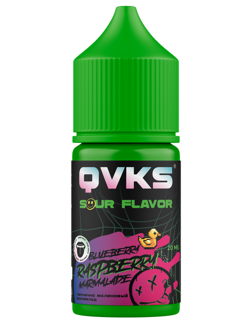 Ароматизатор QVKS Sour 13мл - Чернично-Малиновый Мармелад
