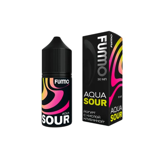 Fummo Aqua Sour Salt 30 мл - Йогурт с Кислой Клубникой (20 мг)