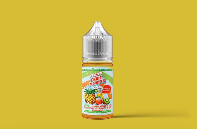 Ароматизатор Frozen Fruit Monster 15 мл Premium 2.0 - Киви Ананас Персик Лимонад со Льдом