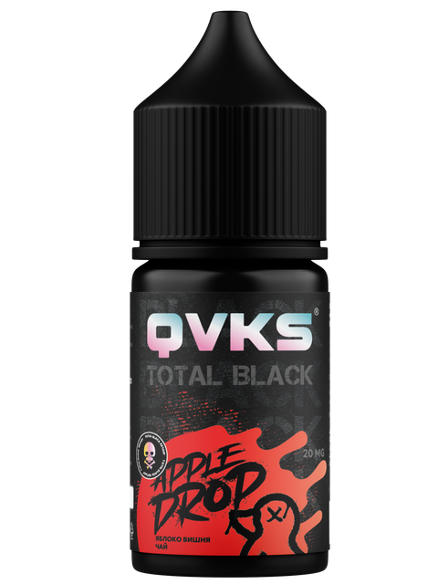 Ароматизатор QVKS Total Black 13мл - Яблоко Вишня Чай