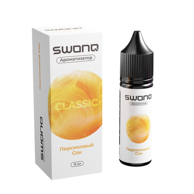 Ароматизатор SWONQ Classic Cluster 15 мл - Персиковый Сок