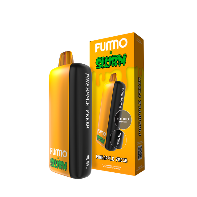 Одноразовый Pod Slurm x Fummo - Pineapple Fresh (10000 затяжек)