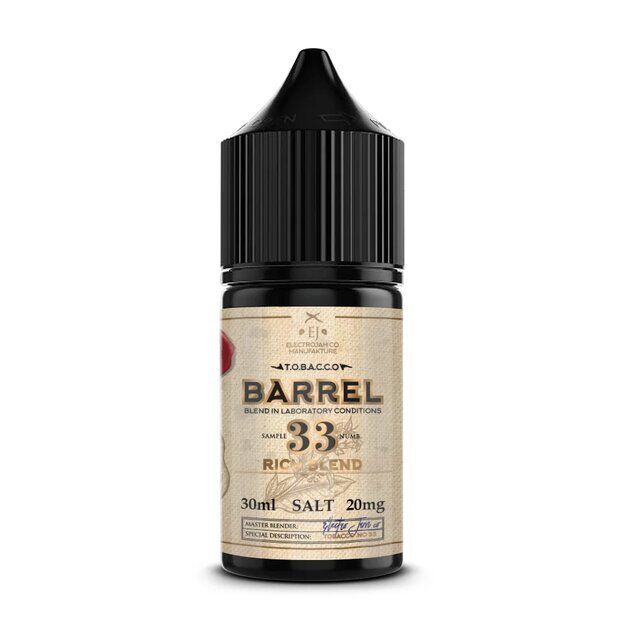 Аромамикс ElectroJam Tobacco Barrel Salt 30 мл - 33 Rich Blend (Strong)