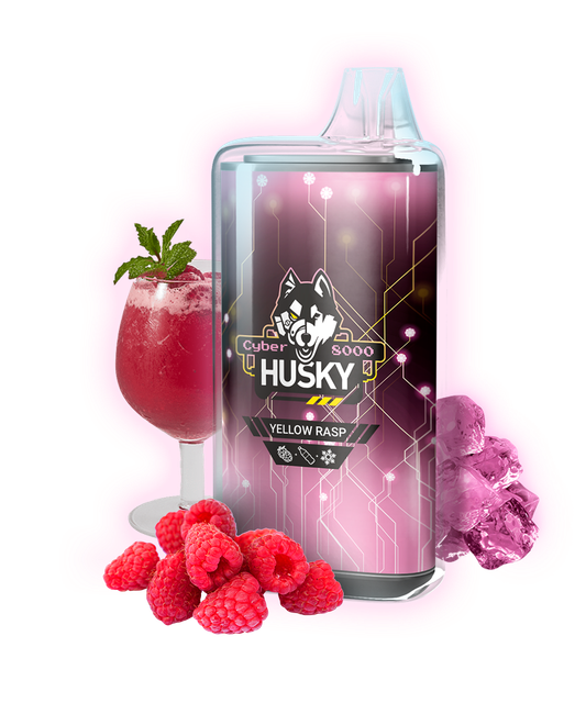 Одноразовый Pod Husky Cyber - Yellow Rasp (8000 затяжек)