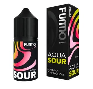 Купить Fummo Aqua Sour Salt 30 мл - Малина с Лимоном (20 мг)