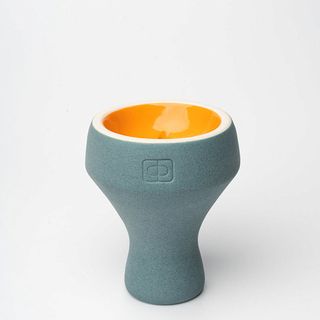 Чаша Форма Турка Бетон - Голубой Оранжевый