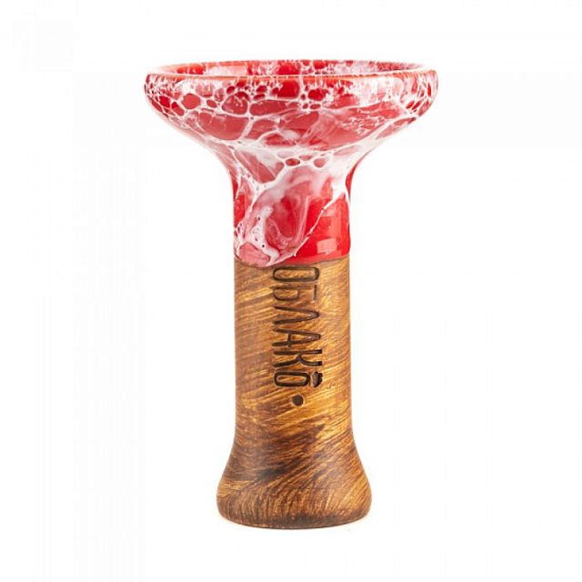 Чаша Облако Phunnel M Glaze Top - Красный Белый Мрамор