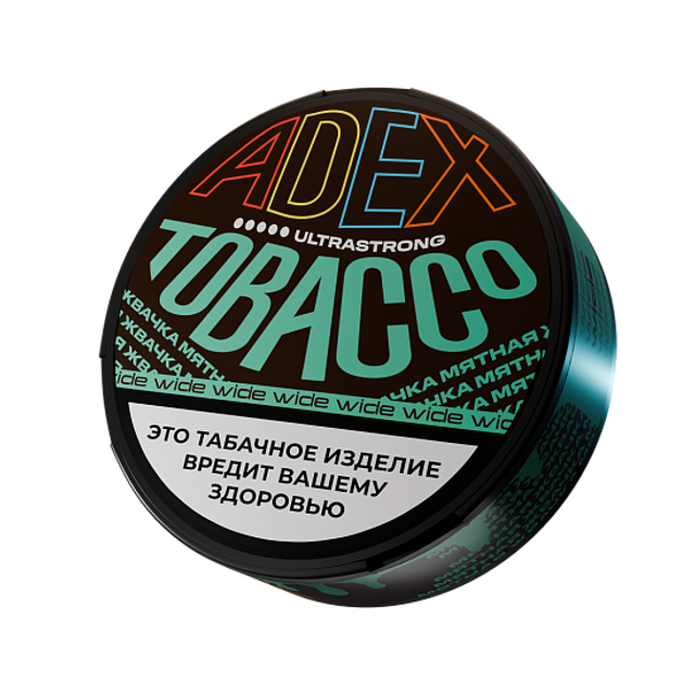 Жевательный табак Adex UltraStrong Wide - Мятная Жвачка 12г
