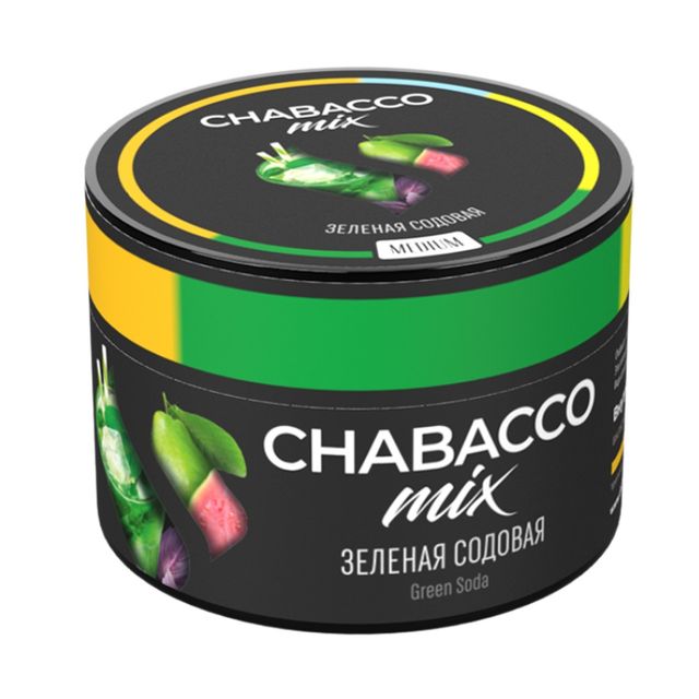 Бестабачная смесь Chabacco Mix Medium - Green Soda 50 г