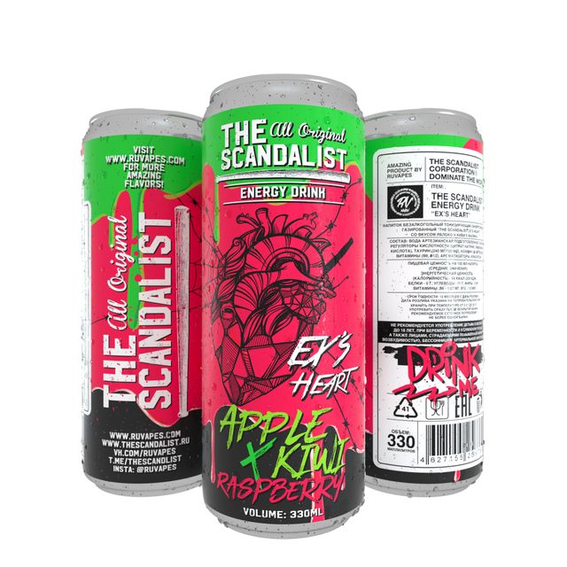 Напиток The Scandalist - Ex's Heart Sugar Free 330 мл