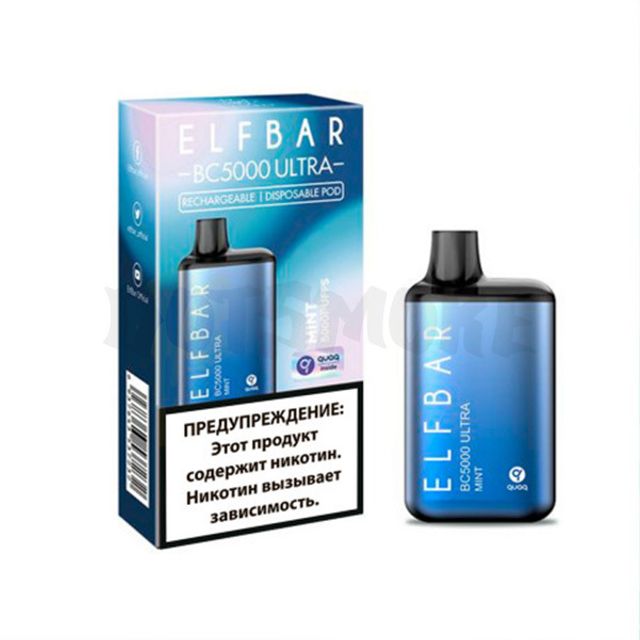 Одноразовый Pod Elf Bar BC5000 Ultra - Мята (5000 затяжек)