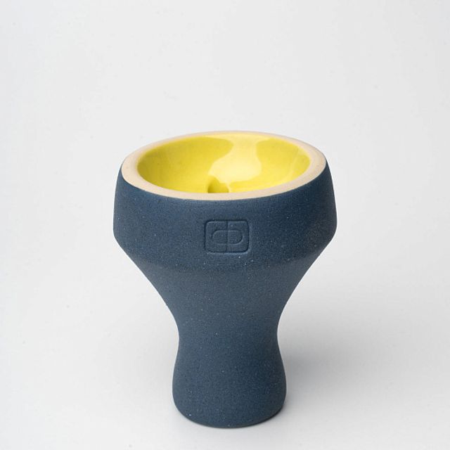 Чаша Форма Турка Бетон - Синий Желтый