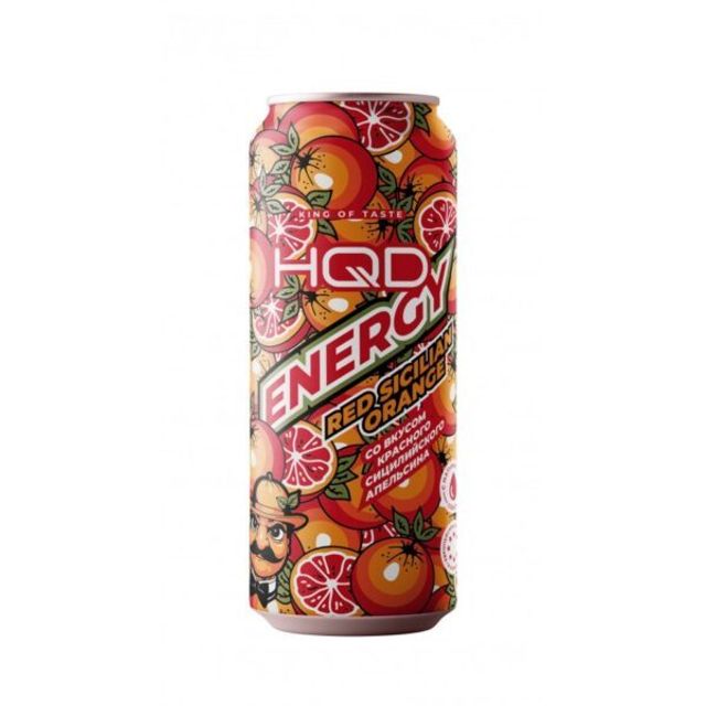 Напиток HQD Energy - Red Sicilian Orange 450 мл