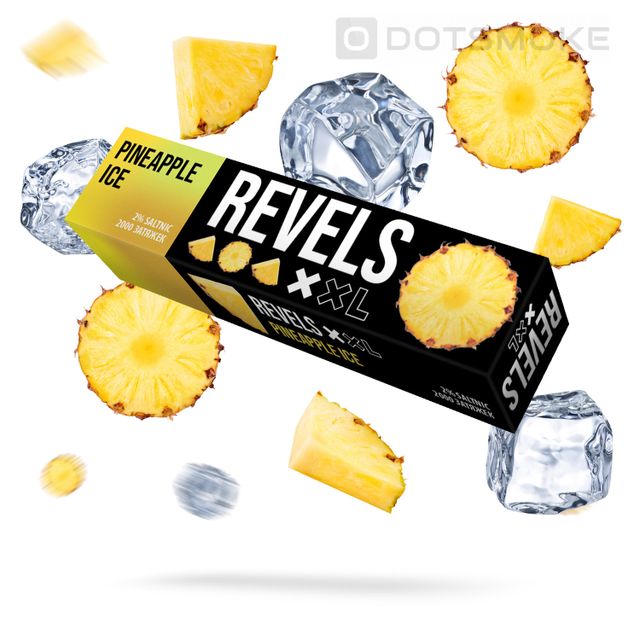 Одноразовый Pod Revels XXL - Pineapple Ice (2000 затяжек)