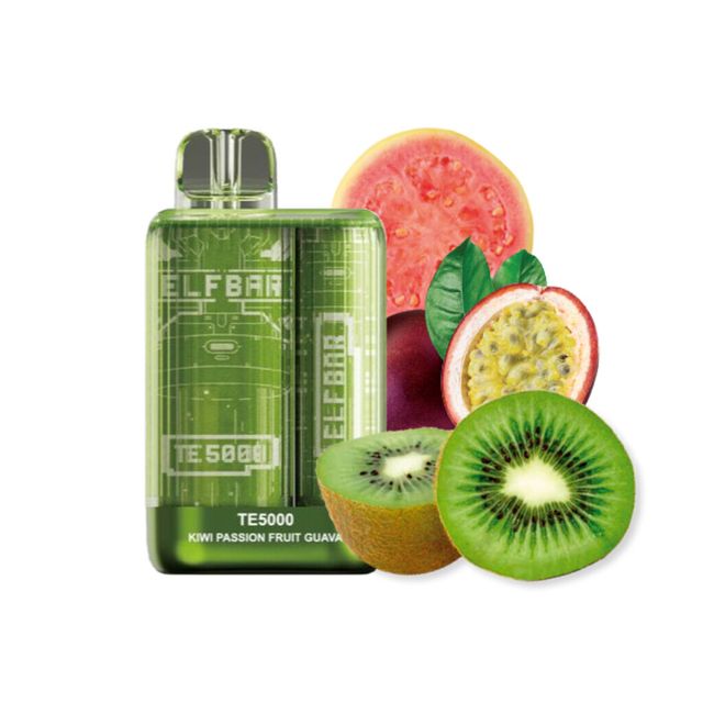 Одноразовый Pod Elf Bar TE5000 - Киви Маракуйя Гуава (5000 затяжек)