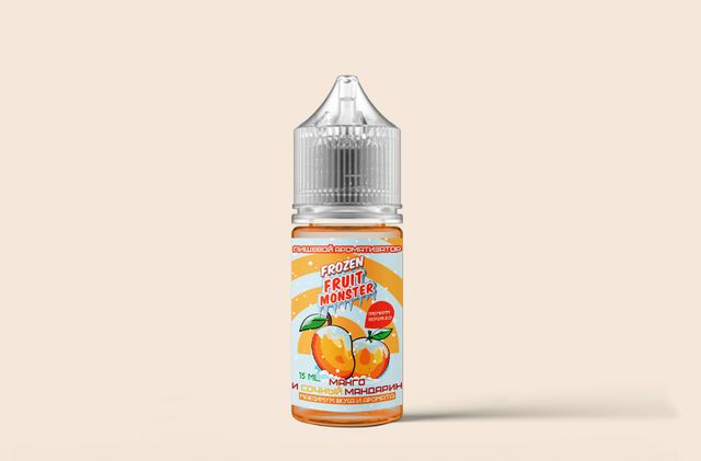 Ароматизатор Frozen Fruit Monster 15 мл Premium 2.0 - Манго и Сочный Мандарин со Льдом