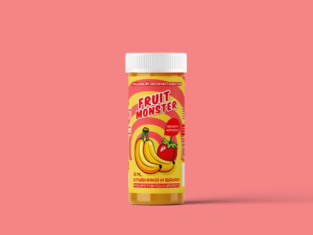Ароматизатор Fruit Monster 15 мл Premium 2.0 - Клубника Банан